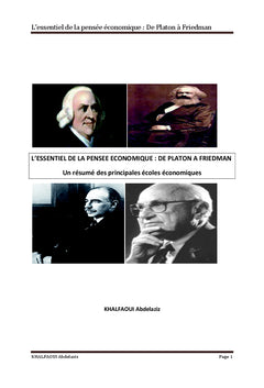 L'essentiel de la pensee economique: De Platon A Friedman
