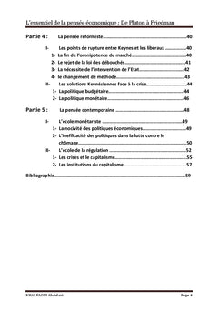 L'essentiel de la pensee economique: De Platon A Friedman