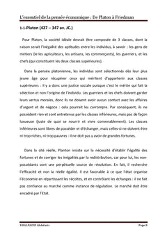 L'essentiel de la pensee economique: De Platon A Friedman