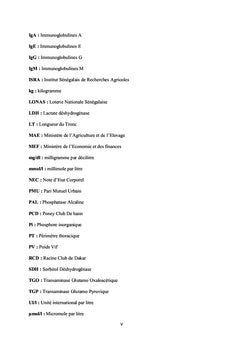 Paramètres biochimiques du cheval de traction et de sport au Sénégal