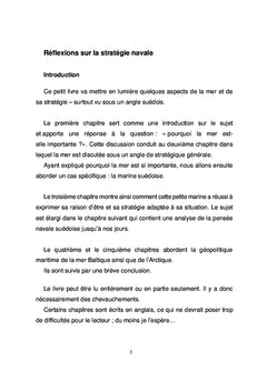 Reflexions sur la strategie maritime