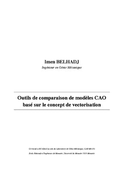 Outils de comparaison de modeles CAO base sur la vectorisation