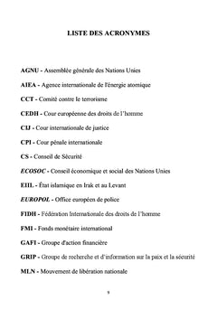 Le contre-terrorisme et les droits de l'homme
