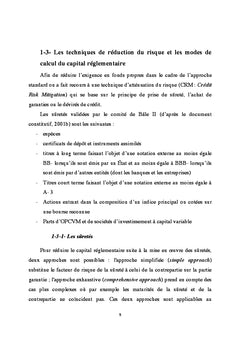 Risque de credit: exigences prudentielles