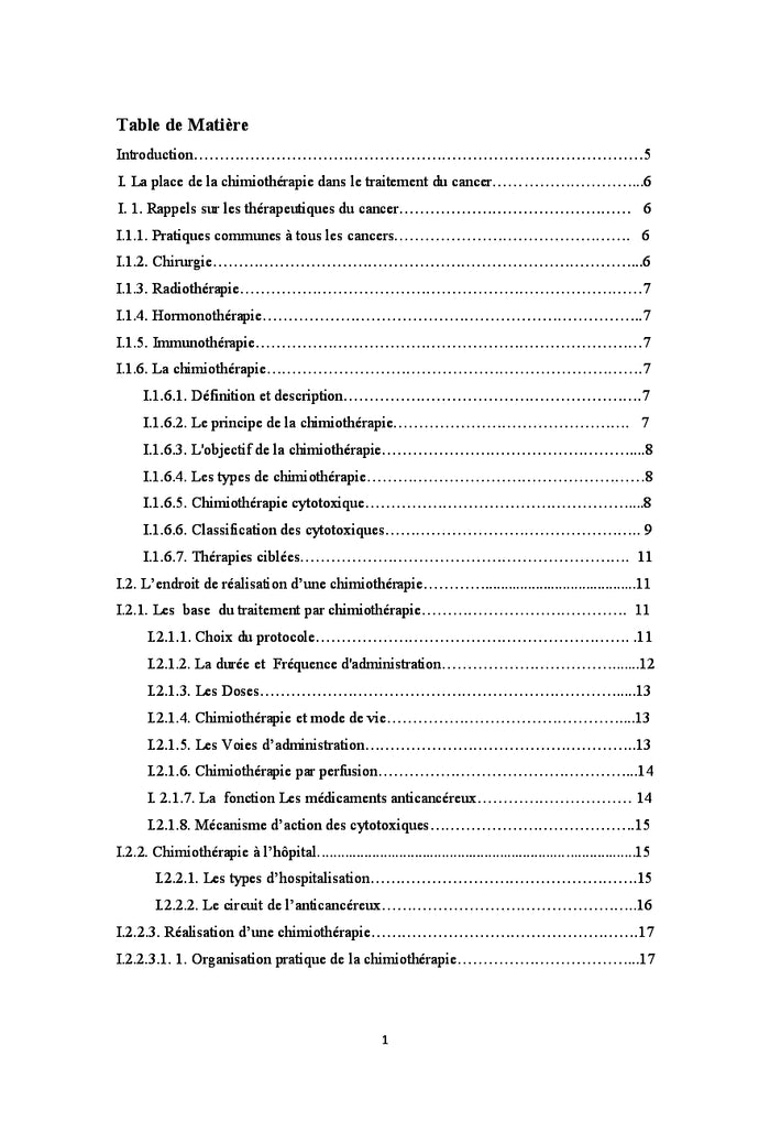 Les effets secondaires de la chimiothérapie