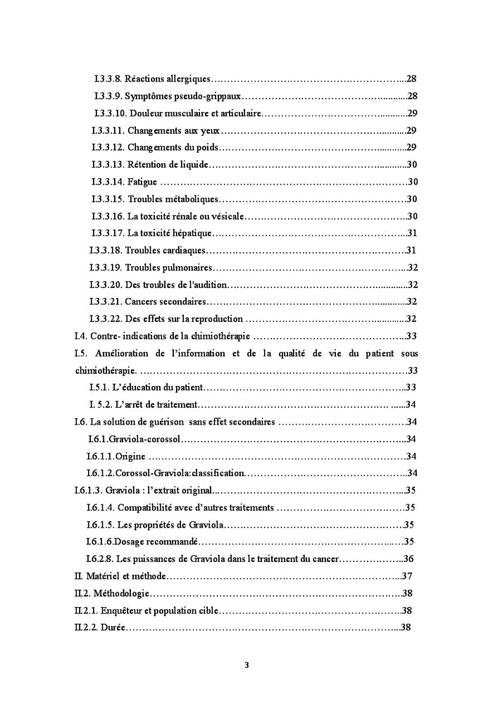 Les effets secondaires de la chimiothérapie