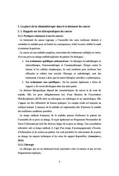 Les effets secondaires de la chimiothérapie