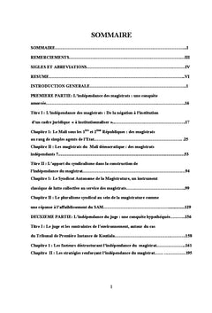 La profession de magistrat au Mali