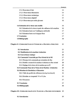 Commande intelligente sans capteur de vitesse d'une machine asynchrone