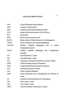 Technologies educatives dans des ecoles secondaires en cote d'Ivoire