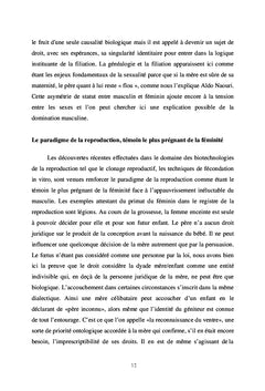 Droits de la mère ou le juridique à l'épreuve du biologique