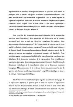 Droits de la mère ou le juridique à l'épreuve du biologique