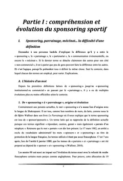 Déterminants pour une entreprise à sponsoriser un événement sportif