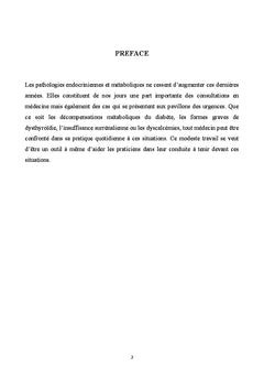 Les Urgences en endocrinologie