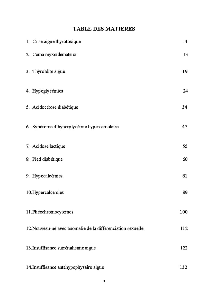 Les Urgences en endocrinologie
