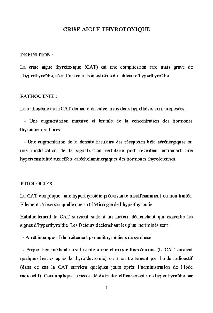 Les Urgences en endocrinologie