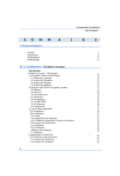 L'enseignement d'architecture: Lieux et espaces