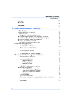 L'enseignement d'architecture: Lieux et espaces