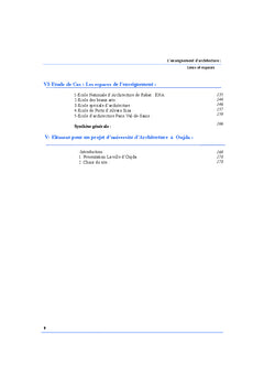 L'enseignement d'architecture: Lieux et espaces