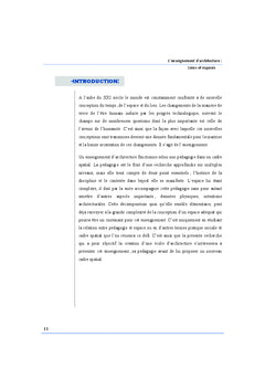 L'enseignement d'architecture: Lieux et espaces