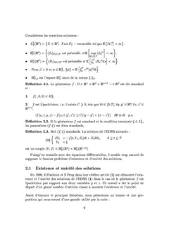 Equation differentielle stochastique retrograde en finance