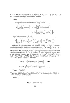 Equation differentielle stochastique retrograde en finance