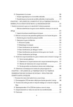 Impacts negatifs sur la qualite du grain de riz