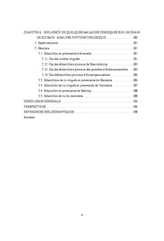 Impacts negatifs sur la qualite du grain de riz