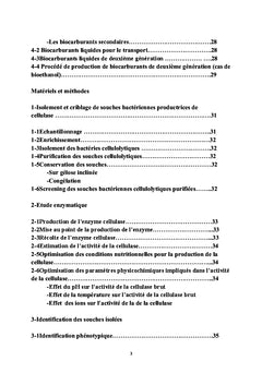 Etude des cellulases chez une bacterie isolee d'ecorce de l'olivier