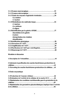 Etude des cellulases chez une bacterie isolee d'ecorce de l'olivier
