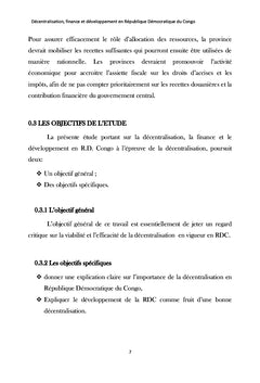Décentralisation, finance et développement