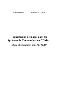 Transmission d'images dans les systemes de communication CDMA