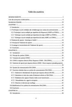 Transmission d'images dans les systemes de communication CDMA