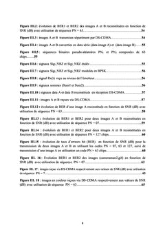 Transmission d'images dans les systemes de communication CDMA