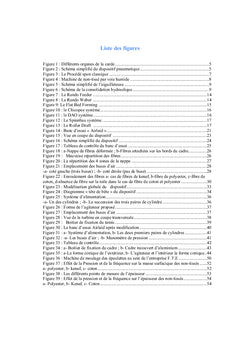 Optimisation de la fabrication de non-tisses