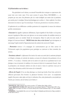 La contribution de la BICIG dans le developpement du tourisme culturel