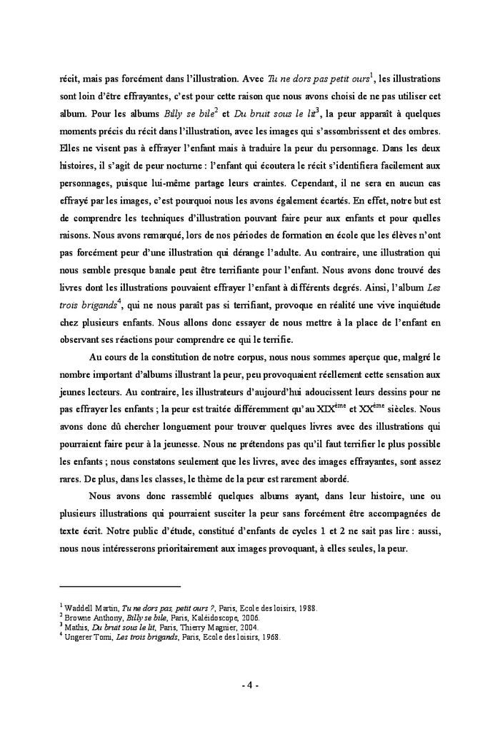 La Peur dans les illustrations d'albums de Litterature Jeunesse