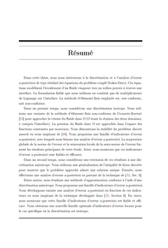 Analyse d'erreur a-posteriori pour le problème couplé Stokes-Darcy