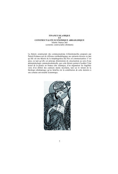 Finance Islamique & Constructalite economique Abrahamique
