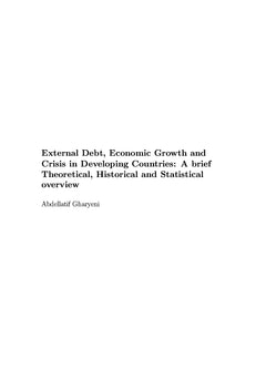 Dette extérieure, croissance économique et crises