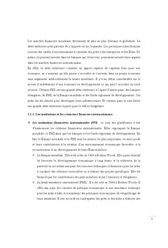 Dette extérieure, croissance économique et crises