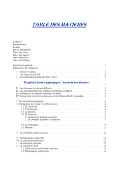 Etude geotechnique et d'impact sur gisement de production de Ballast