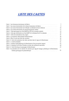 Etude geotechnique et d'impact sur gisement de production de Ballast