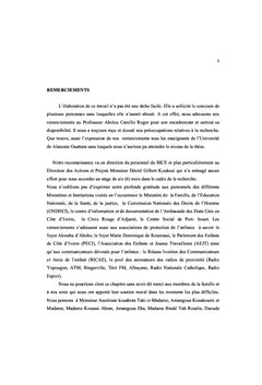 Communication et Droits des Enfants en Côte d'Ivoire