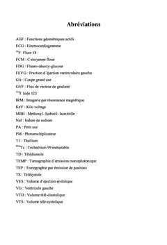 Fraction d'ejection ventriculaire gauche