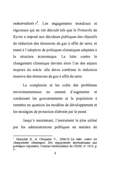 Instruments economiques dans la lutte contre le changement climatique
