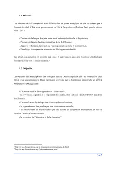 La Francophonie dans l'univers des relations internationales