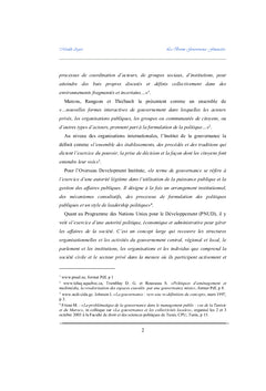 La bonne gouvernance financière