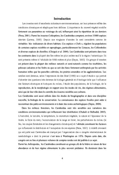 Écologie et taxonomie des carabes du Parc National de Chréa (Algérie)