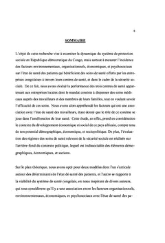 Les Régimes des Soins de Santé Offerts par les Entreprises Congolaises